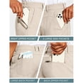 thumbnail image 4 of PULI Men’s Golf Dress Shorts Flat Front 7" Lightweight Quick-Dry Hybrid Chino Shorts with Pockets, 4 of 6