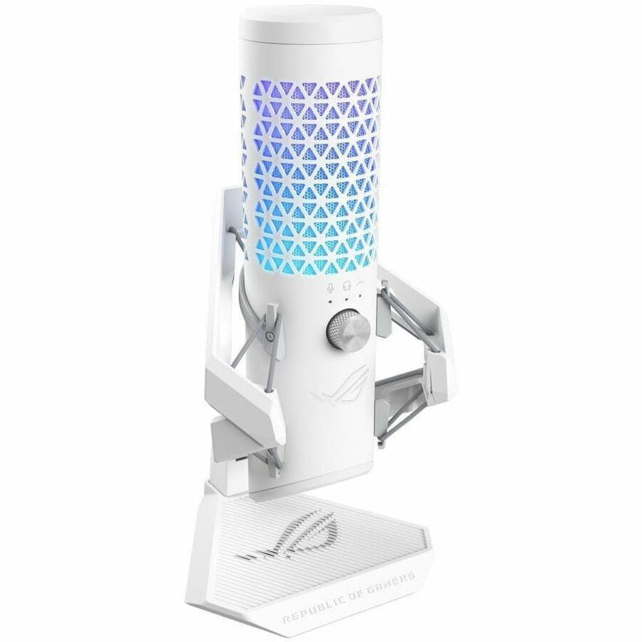Asus ROG Carnyx Wired Condenser Microphone for Gaming, Vocals, Voice, Recording, Live Streaming, Podcasting, Notebook, Computer, White