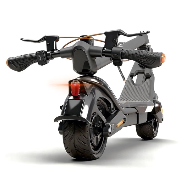 RS500 Electric Scooter Adult-1000W Peak Motor,25MPH,25-35Miles Range,624wh Battery,9.5"Tubeless Tires,220lbs Load,Fingerprint Ulock,App, Lightweight Commuter Scooter for Adult&Teens,Silver Grey