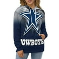 thumbnail image 4 of Football Cowboys 3D Print Hoodie Men Women Autumn Thin Pullover Sweatshirt Vintage Streetwear Tops, 4 of 6