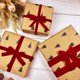 thumbnail image 5 of Cinta de terciopelo navideña para envolver adornos de árbol de Navidad, 1 pulgada de ancho, 10 yardas en total, tejido fino para invitaciones de boda, 5 of 5