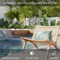thumbnail image 5 of Summer Tropical Tree Outdoor Pillows for Chaise Lounge Chair Waterproof Lumbar Pillows with Insert&Adjustable Elastic Strap Beach Headrest Pillow Coastal Green Palm Trees Neck Pillow for Pool 12"x20", 5 of 9