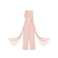 thumbnail image 5 of Alvivi Kids Girls Chiffon Jumpsuit Sleeveless High Waist Wide Leg Princess Romper Maxi Jumpsuit Birthday Party Clothing Pink 10, 5 of 6