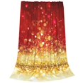 thumbnail image 2 of Fotbe Red Gold Glitter Manta de Franela Acolchonada con Estampado, Súper Suave y Esponjosa, Extra Grande para Sofá, Cama, Uso Todo el Año-80"x60", 2 of 7