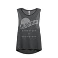 thumbnail image 1 of Bloody Mary Breakfast Of Champions Women's Fashion Sleeveless Muscle Tank Top Tee Charcoal Grey Smal, 1 of 4