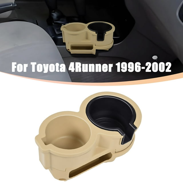 ALLTIMES Dual Cup Holder for Toyota 4Runner 1996-2002, ABS Plastic Center Console Extra Cupholder Organizer Replacement