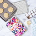 thumbnail image 5 of Yayeee Pot Holders Kitchen Heat Resistant with Pocket 7"x9.8" Cotton Oven Cooking Hot Pads, Purple Colorful Circles, 5 of 7