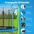 thumbnail image 2 of Trampolín YEI Brincolin 8 Pies Red Seguridad Resortes, 2 of 6