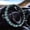 Southwest Aztec Blue, variant on COEQINE Southwest Aztec Brown Black Car Steering Wheel Cover 15 Inch Universal Breathable Soft Anti-Slip Sweat Absorbent Car Accessory Fit for Most Vehicles