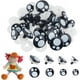 thumbnail image 1 of Ojos de seguridad grandes, 40 juegos de ojos de ganchillo, ojos para amigurumi, ojos para peluches, ojos kawaii, ojos para manualidades con arandelas, 1 of 6