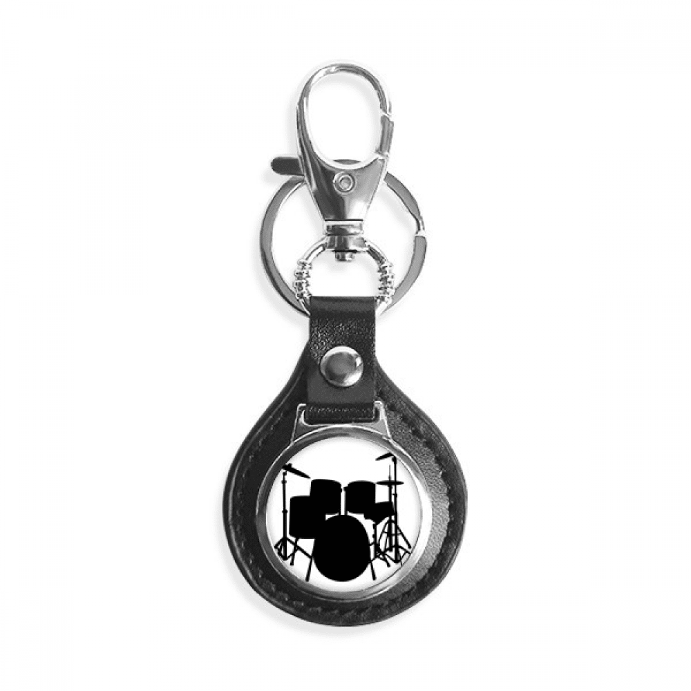 Song Music Drum Kit Energy Key Link Chain Ring Keyholder Finder Hook Metal