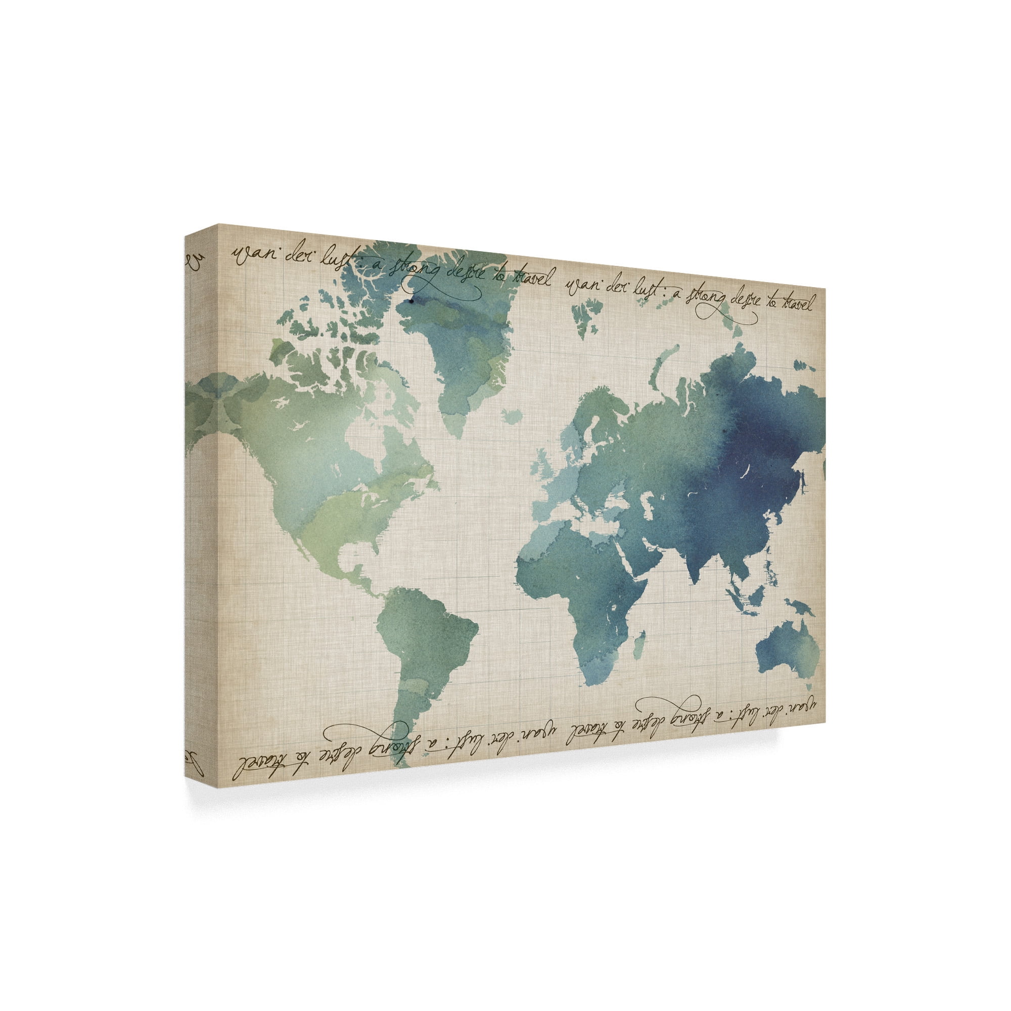 Trademark Fine Art 'Watercolor World Popp' Canvas Art by Grace Popp