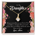 thumbnail image 2 of To My Daughter Mom Daughter Always Alluring Ribbon Necklace Message Card, 2 of 20