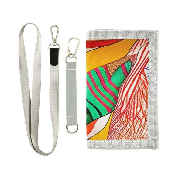Men's and Women's Wallets Stylish and Functional Wallet Novelty Wallets Perfect Gift for All Occasions Colorful Patterned Fabric