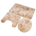 thumbnail image 3 of Quick Dry Washable Contour Rug , Toilet Lid Cover, Non Slip Polyester Fiber+PVC Soft For Bathroom Jaune, 3 of 8