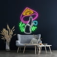 thumbnail image 2 of Handmadetneonsign Mushroom With Eyes Led Sign, Mushroom Neon Sign, Wall Decor, Mushroom Led Light, 2 of 5
