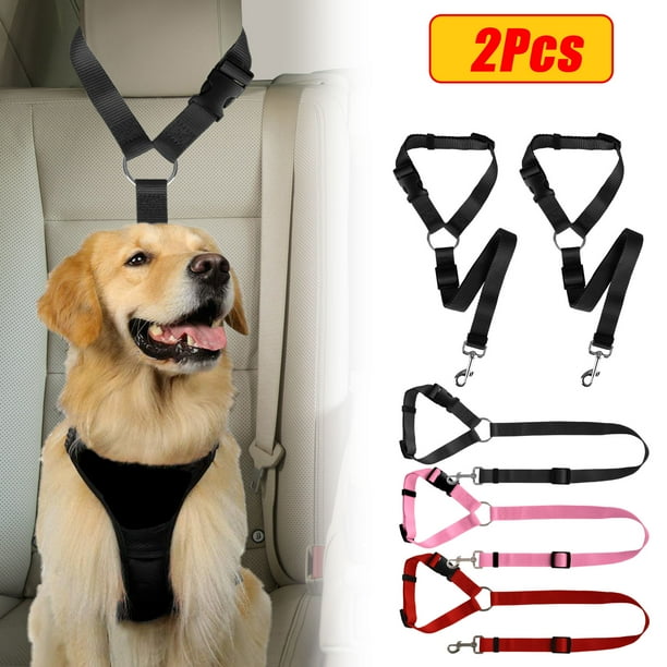 Dog Car Seat Belt,2PCS Headrest Restraint Seat Straps, Dog Tether for