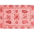 thumbnail image 1 of Ahgly Company Machine Washable Indoor Rectangle Abstract Red Modern Area Rugs, 8' x 10', 1 of 4