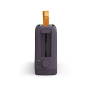 bella 2-Slice Slim Toaster with Extra Long Slot, 6 Setting Shade Control with Reheat & Cancel Buttons, Plum