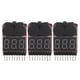 thumbnail image 1 of 3Pcs/set RC 1S-8S Lipo Battery LED Tester Low Voltage Alarm Buzzer Checker RC Accessory, 1 of 4