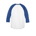 thumbnail image 6 of Sport-Tek Youth PosiCharge Baseball Jersey-XL (White/True Royal), 6 of 6