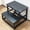 Black, variant on One Step Stool, Wooden Foot Stool for Adults, Small Stepping Stool for Bed and Closet, Heavy Duty Step for Kitchen, Dorm, and Indoor Use, Dark Gray