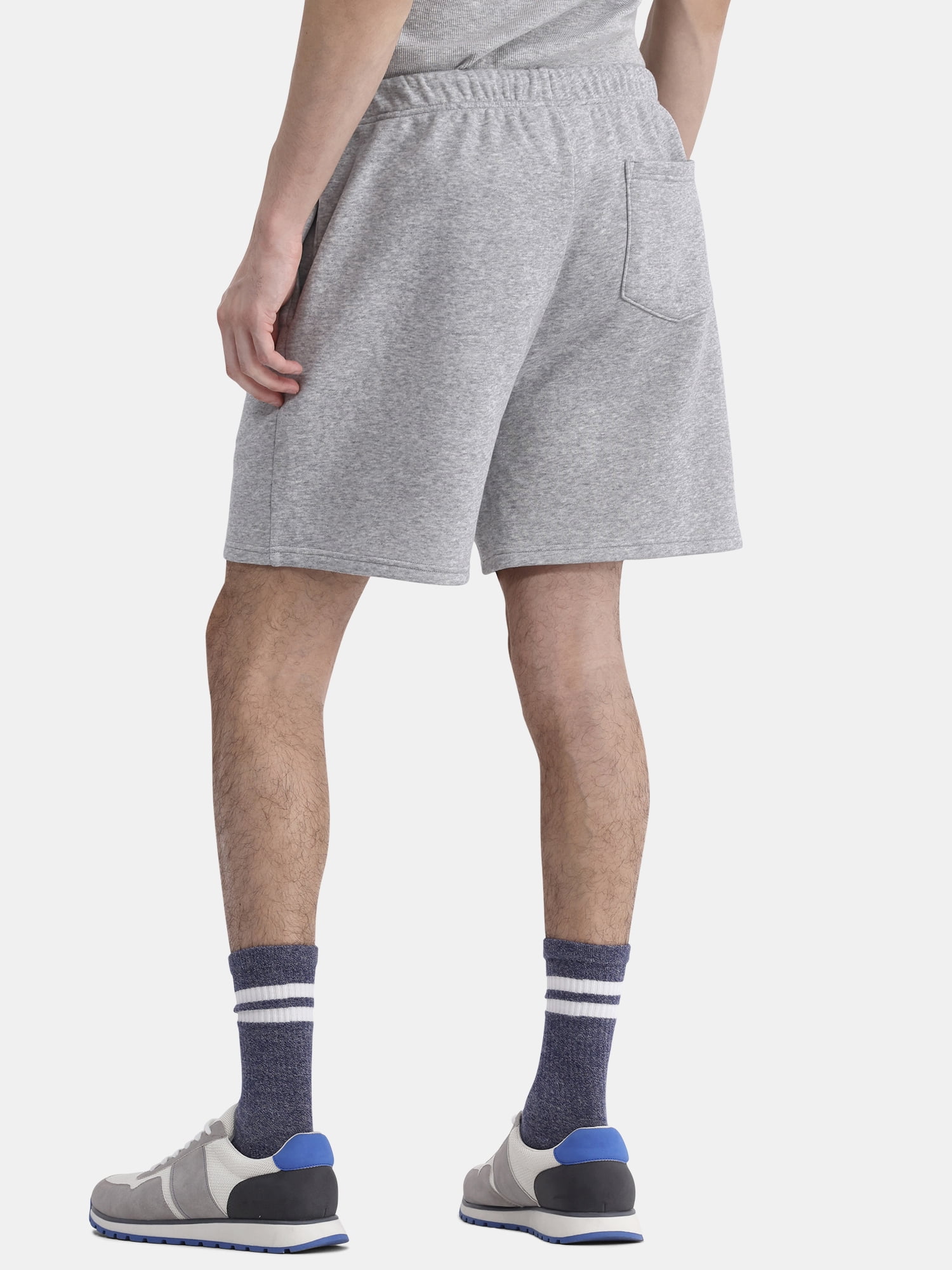 No Boundaries Soft Fleece Jogger Shorts, 6" Inseam, Men's and Big Men's