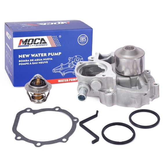 MOCA AUTOPARTS Water Pump w/ Thermostat Fit for 2006-2012 Subaru Legacy Outback 2.5L & 2006-2011 Subaru Impreza 2.5L & 2006-2010 Subaru Forester 2.5L