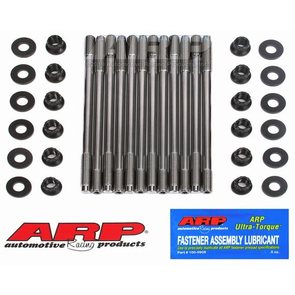 ARP Auto Racing Cylinder Head Stud 260-4701 For Use With Dual Overhead Cam EJ Series Subaru; 12 Point Nuts With Undercut Studs; Black Oxide; Chrome Moly