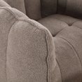 thumbnail image 6 of Comfortable Chenille Soft Bean Bag Chair with High Resilient Foam for Aduilts, Teens, Comfortable Square Lazy Sofa with Footstool for Living Room and Bedroom, Coffee, 6 of 9