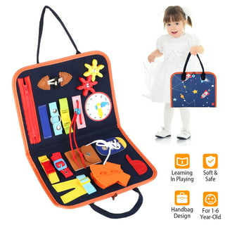 HEJULIK Busy Board for Toddlers-Busy Board Airplane Toys for 1 Year Old, Activity Busy Board for Toddlers 2-4-Toddler Board- Baby Activity  Board,Learning Board for Toddlers 2-4 Years 