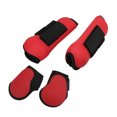 thumbnail image 1 of Bota trasera para tendón de caballo, 4 piezas, botas protectoras para tendón de PU para tendón de caballo, suministros para caballos diseñados para profesionales, 1 of 8