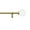 Gold, variant on Martha Stewart Beaufort 66'' - 120'' Long, Adjustable Curtain Rod and Finial Set, Brushed Brass, Gold