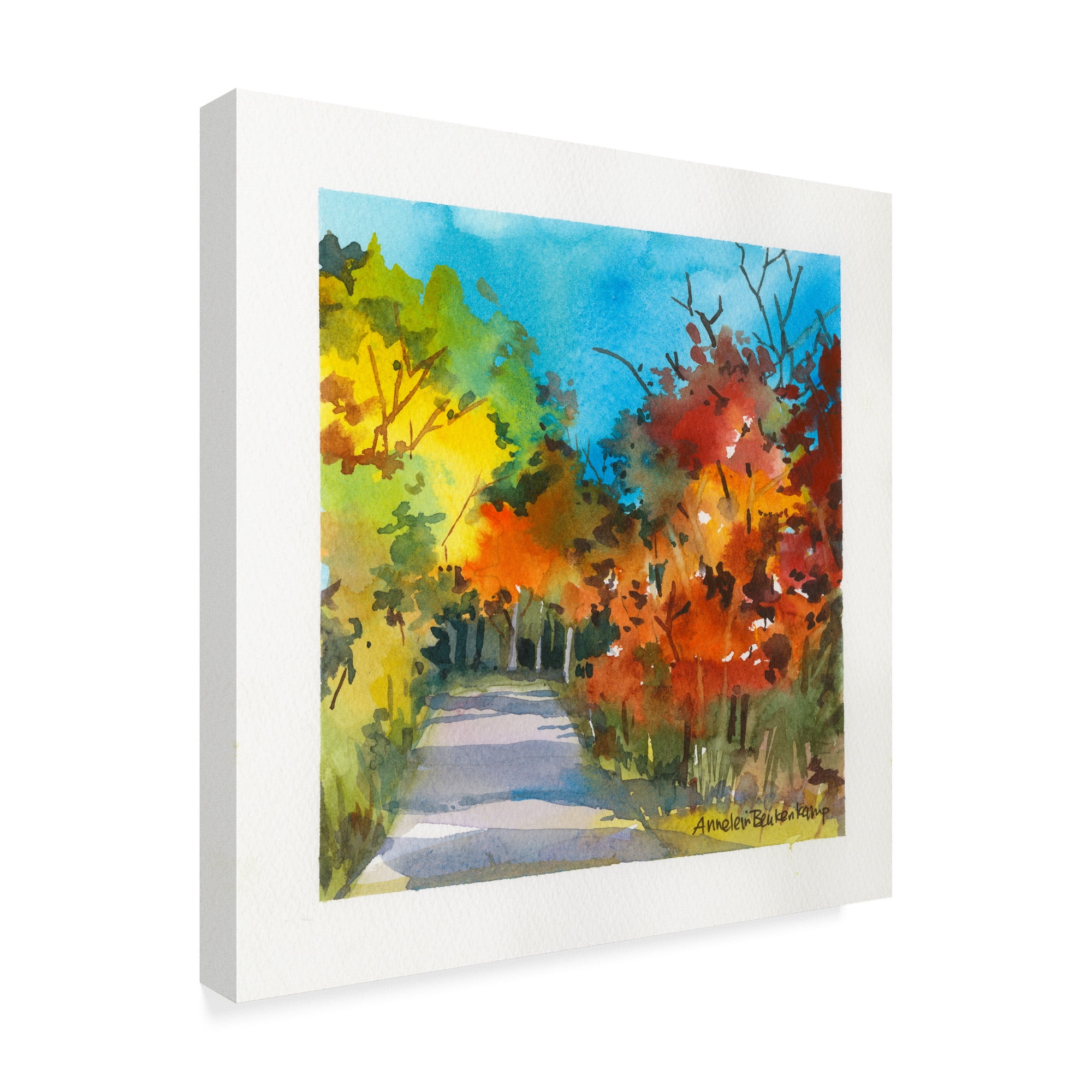 Trademark Fine Art 'Foliage Path' Canvas Art by Annelein Beukenkamp