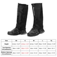 thumbnail image 2 of Unique Bargains Leg Gaiters, Waterproof Shoe Covers Adjustable Snow Boot Gaiter, Black, S, 2 of 6