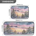 thumbnail image 3 of 2-Piece Kitchen Rugs Set Non-Slip Mats Carpet Floor for Kitchen, Bathroom (19.7"x27.6" & 19.7"x47.2") Watercolor Winter Landscape, 3 of 7
