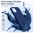 thumbnail image 2 of Liquid Silicone Case for iPhone 14 (6.1''), [Scratch-Resistant, Anti-Fingerprint, Shockproof] Protective Slim Fit Phone Case, 4-Layer Cover with Microfiber Lining, Silky-Soft Touch, Navy Blue, 2 of 15