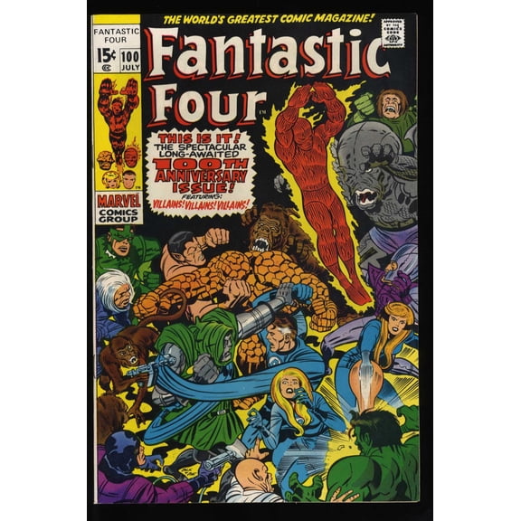 Fantastic Four #100 FN/VF 7.0 Stan Lee Script! Kirby/Sinnott Art! Comic Book