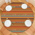 thumbnail image 2 of Waterproof Oxford Fabric Boho Round Tablecloth with Elastic Hem, Fits 45-52", Ideal for Patio, Garden, and RV Use, 2 of 7