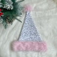 thumbnail image 6 of Oalirro Sequin Santa Hat, Christmas Hats for Women Or Men, Soft Adults Holiday Hat for Santa Claus Party Supplies Gifts for New Year Headwear, 6 of 9