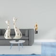 thumbnail image 2 of Escultura Abstracta De Una Pareja De Gatos, Estatua Animal, Regalo De Bodas Para La Repisa De La Chimenea, Adorno De Mesa Coleccionable, Figura De Resina Para Decoración Del Hogar Y La Oficina., 2 of 8