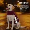 thumbnail image 4 of Kuoser Dog Anxiety Vest, Soft and Breathable Calming Shirt for Pet, Adjustable Dog Anxiety Relief Jacket for Thunderstorm, Fireworks, Travel, Separation, Red, S, 4 of 7