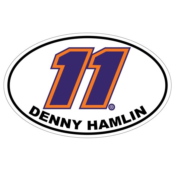 R and R Imports, Inc Denny Hamlin #11 Oval Decal 2-Pack