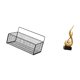 thumbnail image 5 of Estantes flotantes de alambre de metal y estatua abstracta de llama de resina, escultura de arte moderno para cocina, baño, sala de estar, decoración, 5 of 8