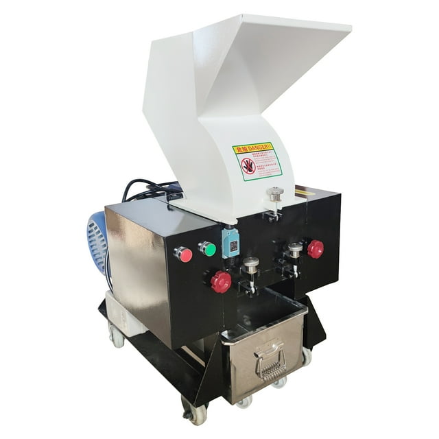 INTBUYING 180 Type Plastic Shredder Machine Plastic Crusher Pulverizer for Plastics Recycling White 220V