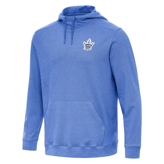 Men's Antigua Heather Royal Toronto Maple Leafs Cloud Pullover Hoodie