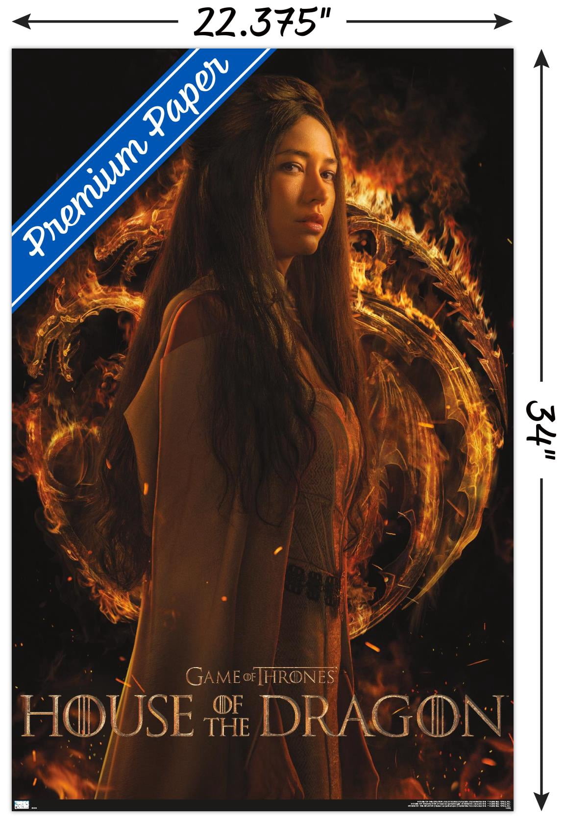 House of the Dragon - Mysaria One Sheet Wall Poster, 22.375" x 34"