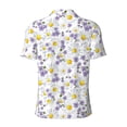 thumbnail image 3 of Vsdgher Daisies Flowers Print Men's Short Sleeve Stretch Polo Shirt, Moisture-Wicking Performance Polo Shirt, 3 of 8