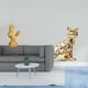 thumbnail image 2 of Escultura de pollo, figura decorativa, estatua de animal de resina, estatua de gato, figura de escritorio, adorno de cerámica, ideal para oficina, est, 2 of 8