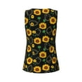thumbnail image 5 of Easygdp Sunflowers3 Women's Workout Tank Top, Running Top, Hiking Shirt, Quick-Dry for Running, Yoga, Hiking - Large, 5 of 9